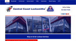Desktop Screenshot of centralcoastlocksmiths.com.au