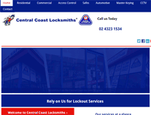 Tablet Screenshot of centralcoastlocksmiths.com.au